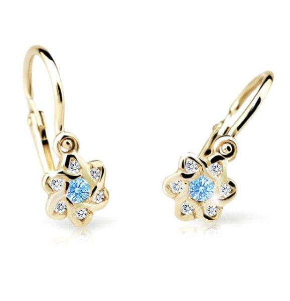 Cutie Jewellery Arany gyermekfülbevaló C2149-10-X-1 világos kék