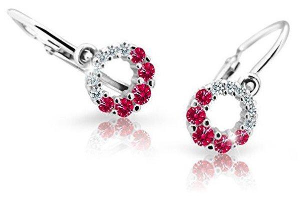 Cutie Jewellery Gyermek fülbevaló C2154-10-X-2 burgundi vörös
