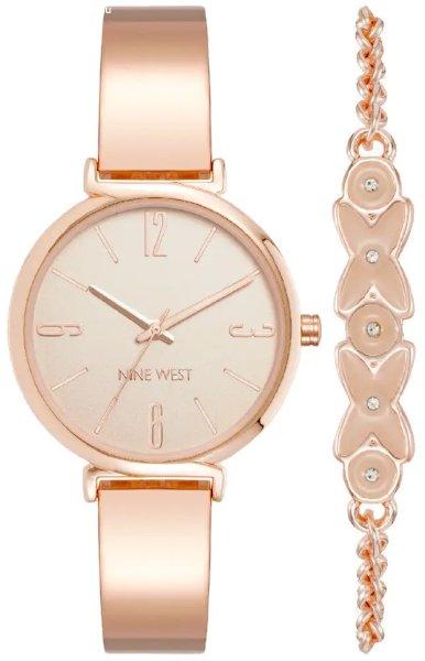 Nine West Óra és karkötő ajándékszett NW/2486RGST