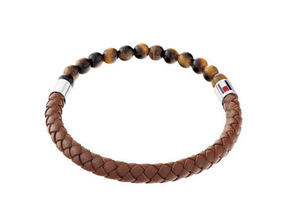 Tommy Hilfiger Eredeti bőr karkötő tigrisszemmel 2790474