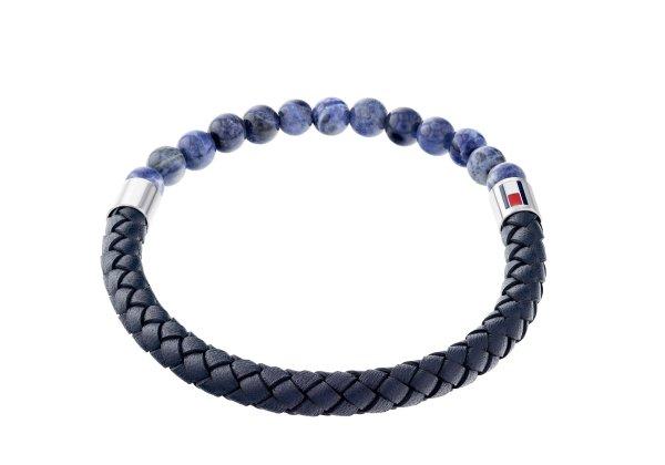 Tommy Hilfiger Eredeti bőr karkötő szódalittal 2790475