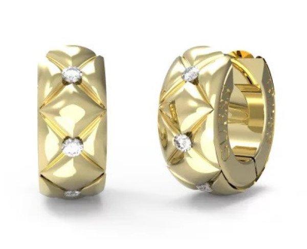 Guess Jellegzetes acél karika fülbevaló Stylish Guess JUBE04590JWYGT/U