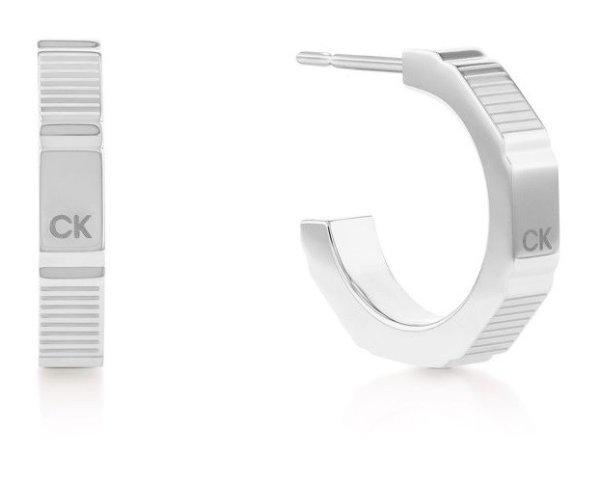 Calvin Klein Stílusos acél karika fülbevaló Essential 35000518