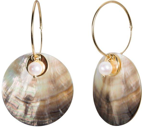 JwL Luxury Pearls Exkluzív fülbevaló 4 az 1-ben, igazgyönggyel JL0458
