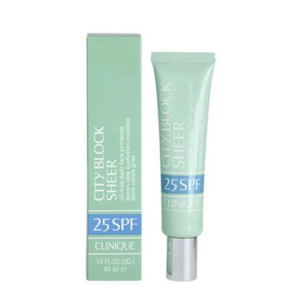 Clinique Védő arckrém City Block Sheer SPF 25 (Oil Free Daily Face Protector)
40 ml