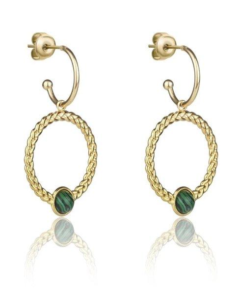 Marc Malone Aranyozott fülbevaló 2 az 1-ben Ellie Green Earrings MCE23001G