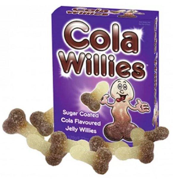 S&F Jelly Willies Zselatin cukorka pénisz formájú kóla ízzel 120 g