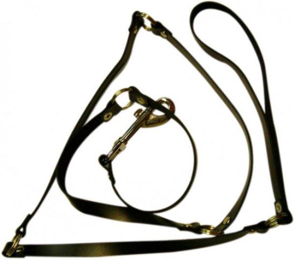 Bőr póráz megkötős (118 cm)