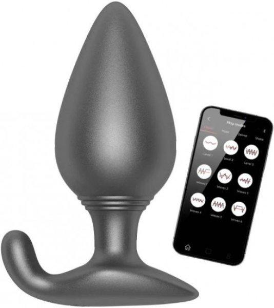Oninder Vibrating Anal Plug Black