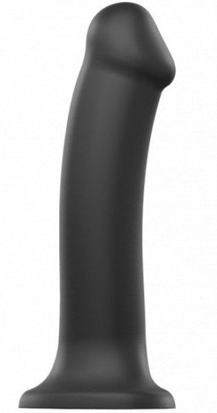 StrapOnMe SemiRealistic Dual Density Bendable Dildo Black