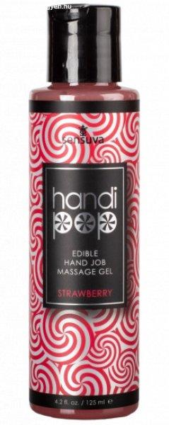 Sensuva Handipop Strawberry Hand Job Massage Gel 125 ml