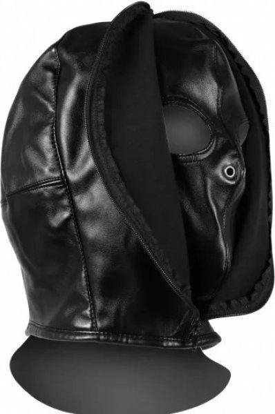 Ouch! Xtreme Zip up Bondage Mask Black