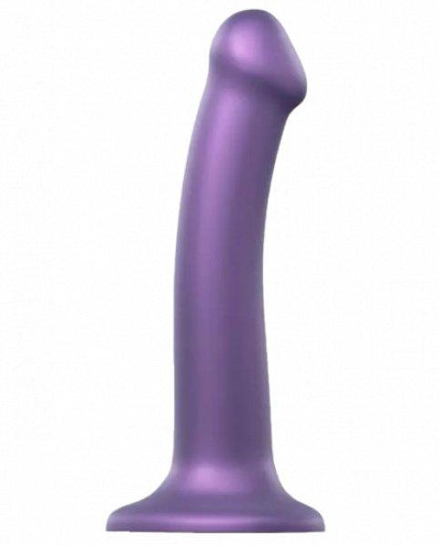 Strap on me Metallic Shine M skin friendly dildo medium, purple