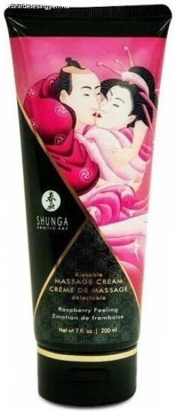 shunga massage cream raspberry 200 ml