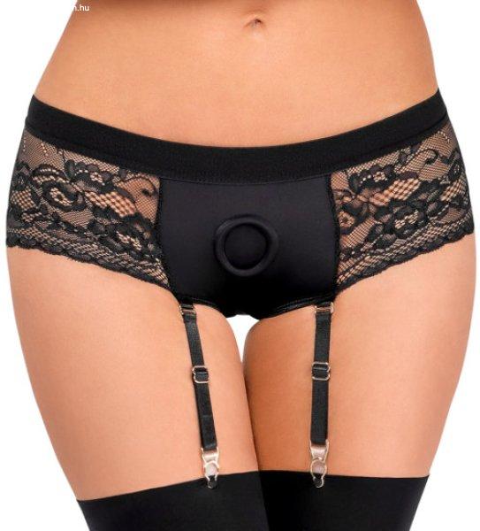 Bad Kitty Strap-On Lace Panties with Suspender 2493608 Black – XL