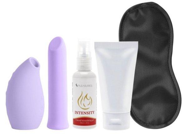 S Pleasures Velvet Lovers Kit Coral & Purple