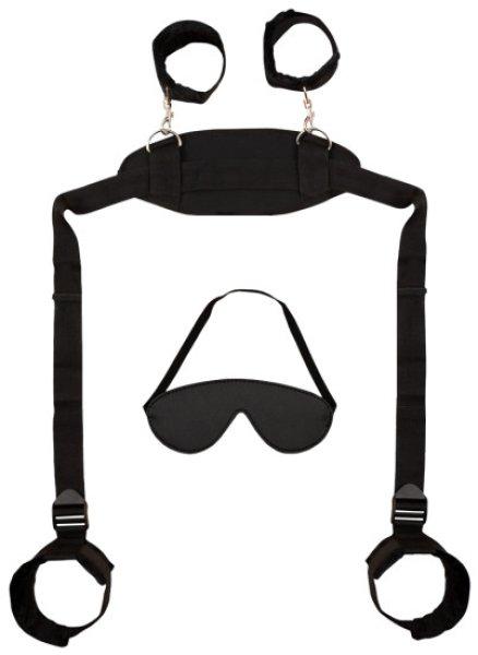 Bad Kitty Neck Wrist Ankle Restraint Black