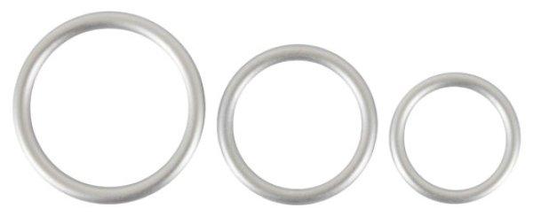 You2Toys Metallic Silicone Cock Ring Set