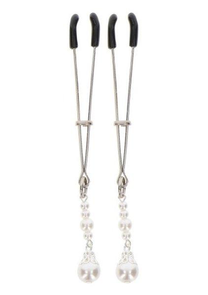 Taboom Tweezers with Pearls Silver