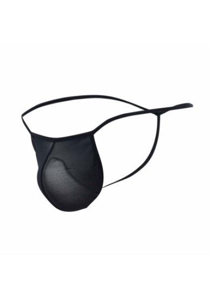 MOB Sheer T-Back Thong Black S–M