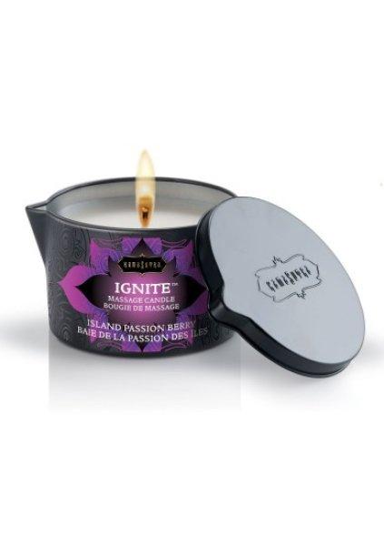 KamaSutra Ignite Massage Oil Candle Island Passion Fruit 170g