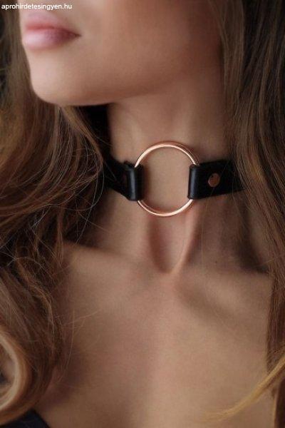 Obojek Rosy Gold Choker fekete