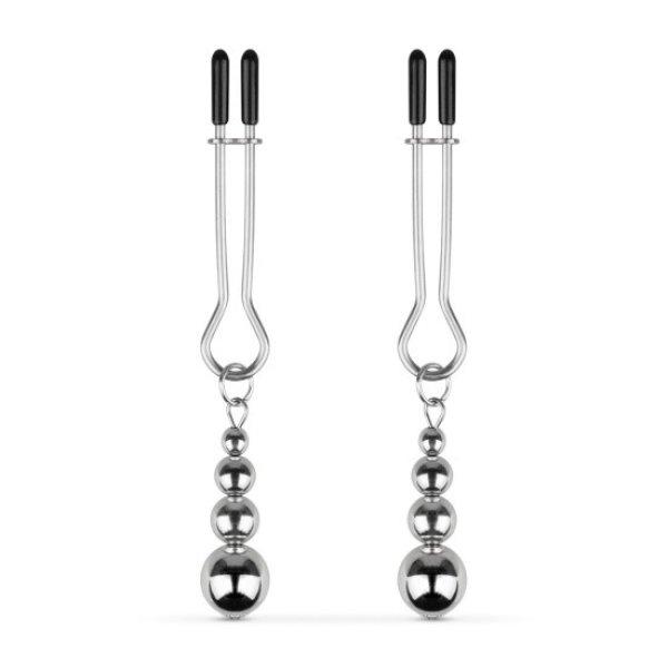 Bedroom Fantasies Nipple and Clitoris Clamps Silver
