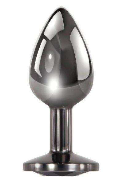 Evolved Black Gem Anal Plug Small Dark Metal