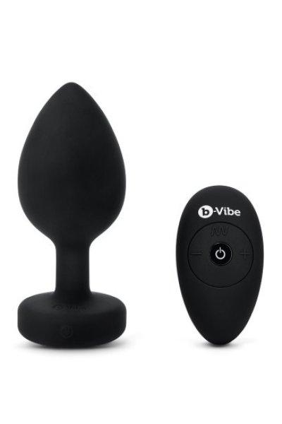 b-Vibe Vibrating Jewel Plug XXL Black