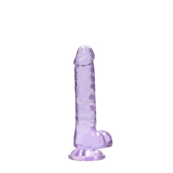 REALROCK Realistic Dildo with Balls - 7 / 18 cm purple