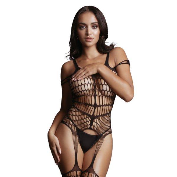 Le Désir Shredded Bodystocking Black