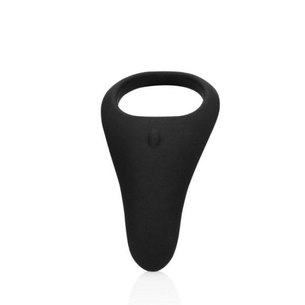 Loveline Pointed Vibrating Cock Ring Licorice Black