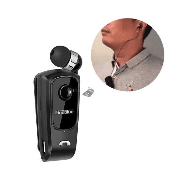 Bluetooth headset (csíptethető, visszahúzható)