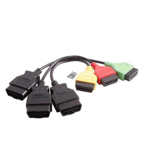 FiatEcuScan MultiEcuScan adapter 3 db kábel Motor, ABS, Légzsák,
Szervókormány