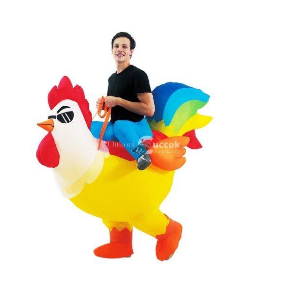 Felfújható kakas jelmez