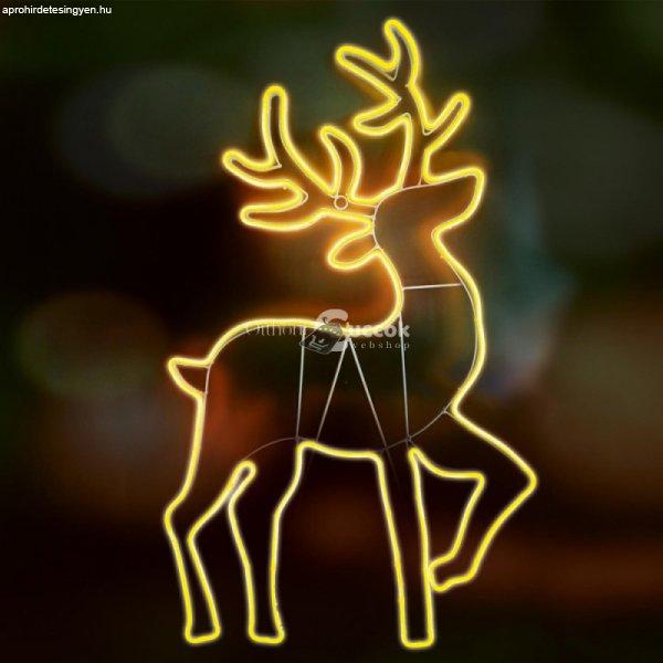 LED-es neon light figura, szarvas