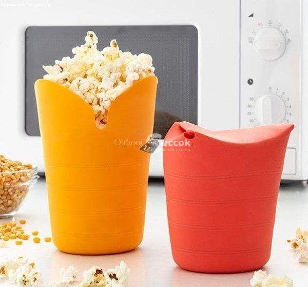 Összecsukható szilikon popcorn készítő tál, 2 db (InnovaGoods)