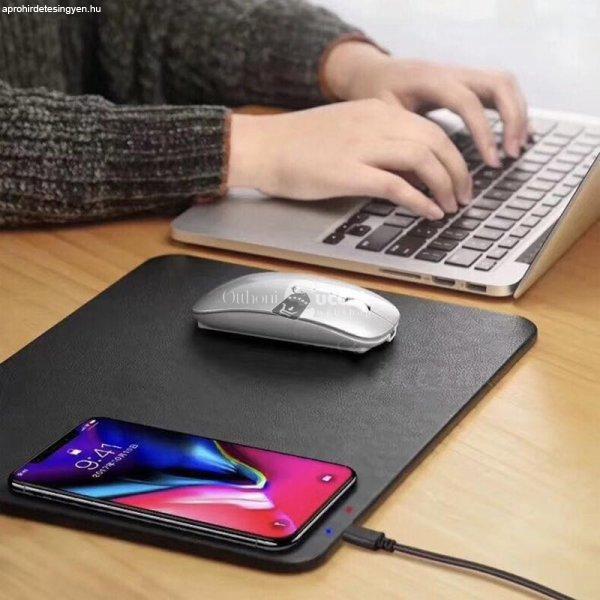 Vezeték nélküli Qi Mobiltöltő Egérpad