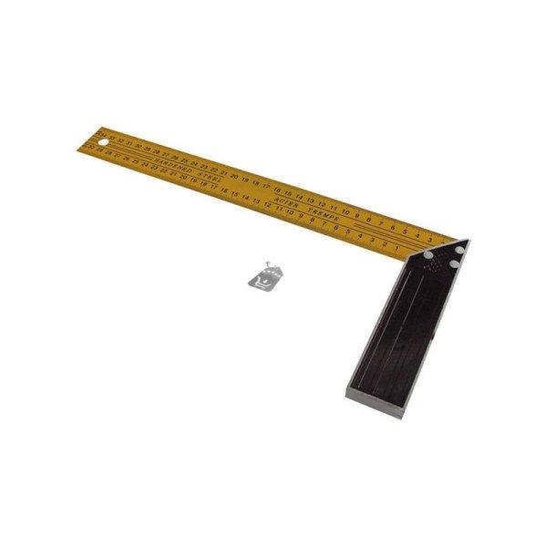 asztalos derékszög; 350×160mm, (festett alumínium) mm beosztással