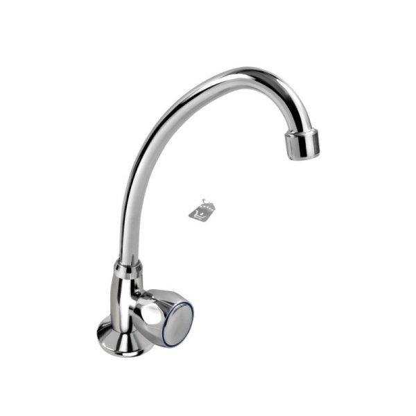 BALLETTO mosdó csaptelep hidegvízhez, kerámia szelep, króm, 22cm hosszú
csőr