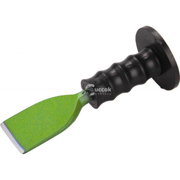 EXTOL CRAFT laposvéső, műanyag kézvédővel; 230mm, 57 mm széles vágóél
(16 mm szár), edzett, hőkezelt szénacél