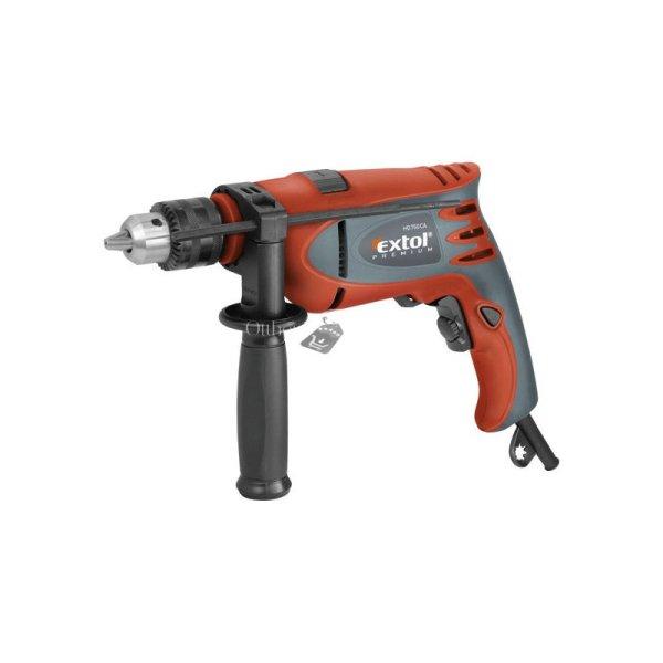 EXTOL PRMIUM ütvefúrógép 750W, 0-3000 ford/perc, kulcsos tokmány, 1,5-13mm,
papírdobozban