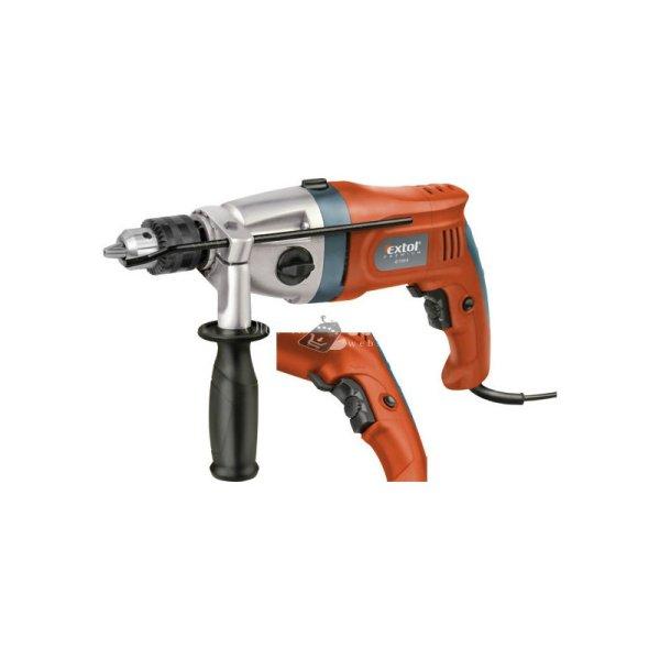 EXTOL PRMIUM ütvefúrógép 1100W, 13mm kulcsos tokmány, 2 fokozatú, max.
3000 1/min., ID 1100 K