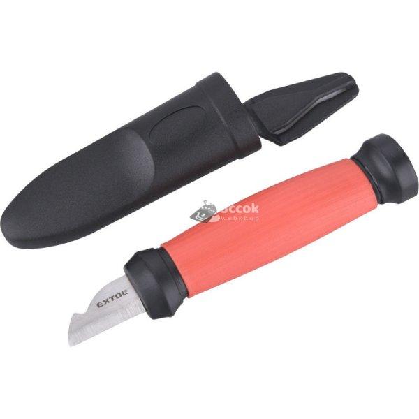 EXTOL PREMIUM kábelvágó / blankoló kés, 4Cr14 acél, penge hossz: 35 mm,
teljes hossz: 155 mm