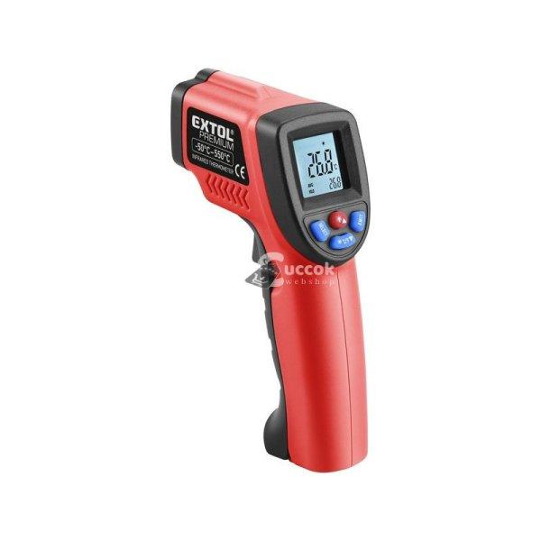 EXTOL PREMIUM infravörös, digitális hőmérő, -50°C~ +550°C, LCD kijelző,
nem lázmérő