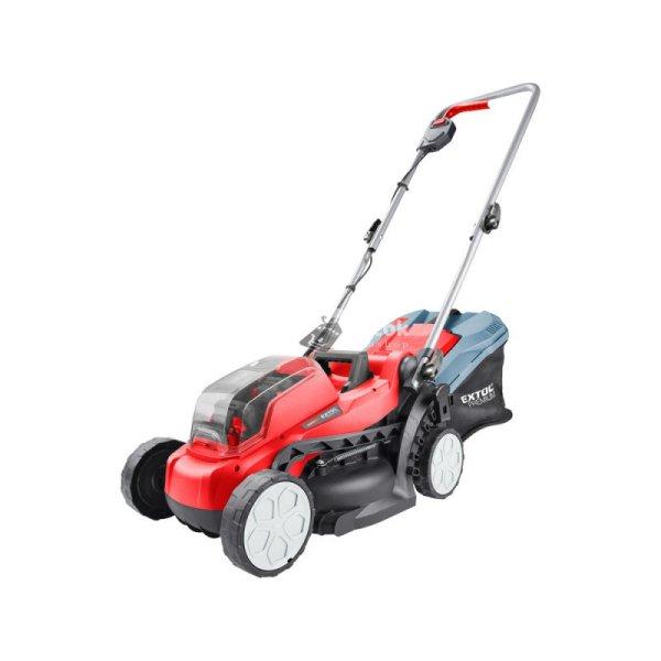 EXTOL PRMIUM akkus fűnyíró gép, Garden20V, 20V, 2×2000mAh, Li-ion, vágási
kapacítás 33cm, állítható magasság, szénkefe mentes
