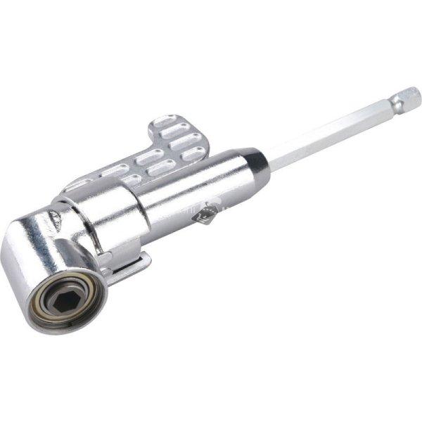 EXTOL CRAFT hosszabbító szár BIT-ekhez, L-alakú (105°) 1/4'×140 mm;
mágneses (sarokcsavarozó adapter)