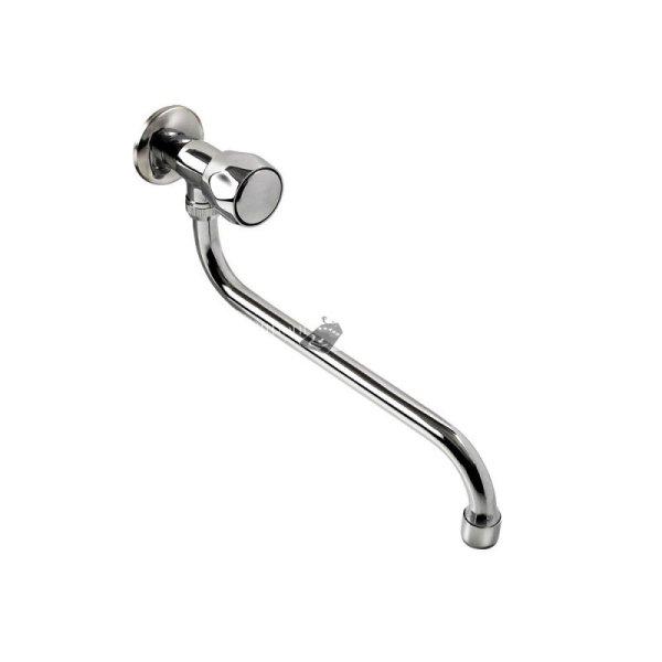 BALLETTO mosdó csaptelep hidegvízhez, kerámia szelep, króm, 25cm hosszú
csőr