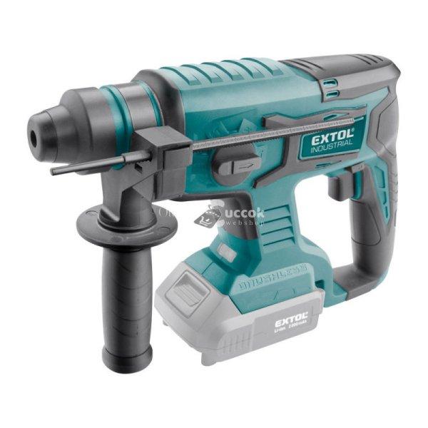 EXTOL INDUSTRIAL akkus ütvefúró SDS Plus, Share20V, 20V, Li-ion, 1,7J, AKKU
és TÖLTŐ NÉLKÜL!, akku és töltő külön rendelhető