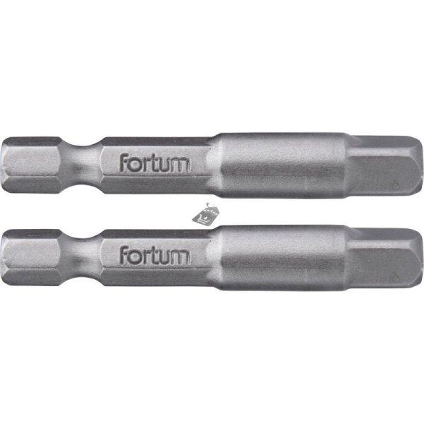 FORTUM adapter klt. 2 db, dugókulcsok gépi befogásához; S2 acél, 1/4, 50
mm, bliszteren
